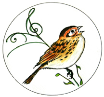 Chubby Sparrow Music, logo by Tanah Haney